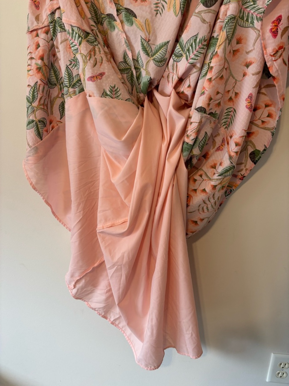 LOFT Pink Floral Graduation Dress Women Midi Dress Size 0 - Picture 9 of 9